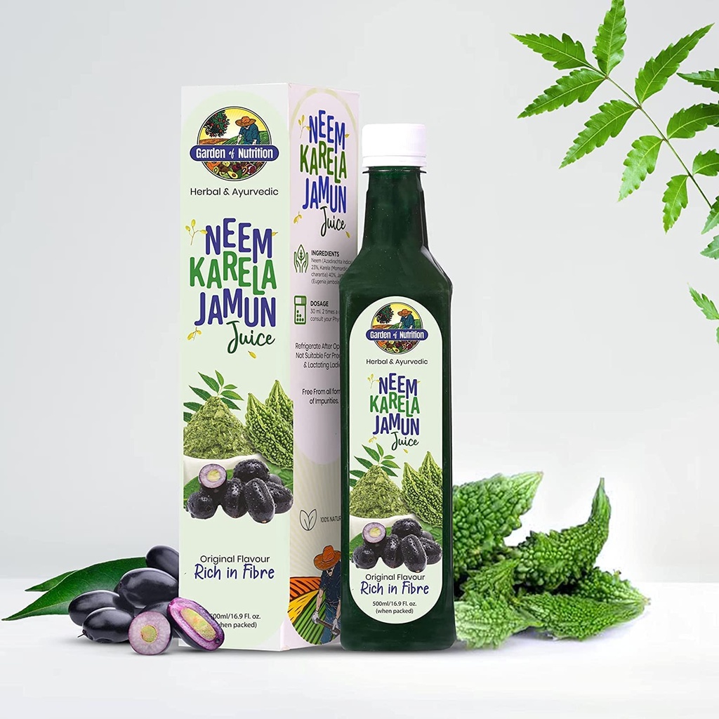 VRTNICA HRANILA Zeliščni in ajurvedski Neem Karela Jamun sok 