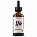 Bricker Labs B12 Blast Metilcobalamin 5000mcg, Velika degustacija podjezičnih vitaminov tekoče energije -Vegan B12 Vitamini, Trajna energija in celično zdravstveno dopolnilo - 59-dnevne storitve