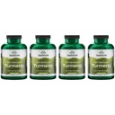 Swanson Full Spectrum Turmeric (Curcumin) - Skupno zdravje, Prebava, Zdravje srca in jeter Podpora dodatek - Curcuma Longa Formula Spodbujanje spominska podpora - (240 Kapsule) 4 Pack