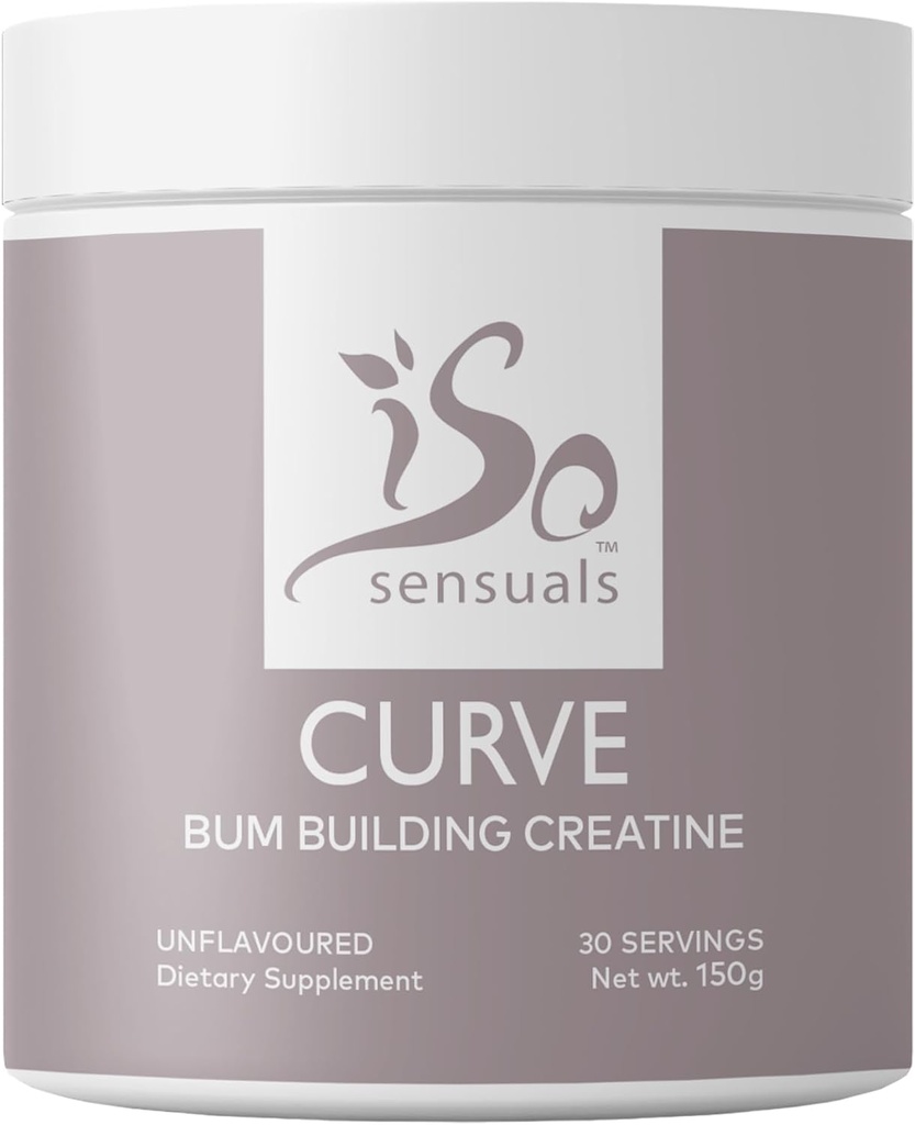 Izosensuals Curve Bum bum stavbe Kreatin - Micronized 200 Mesh za gladke mišice graditelj za ženske, Kreatin ženske izboljšanje, Energy dodatek za Booty Dobički. 30 Nearomared Perfect Peach Servings