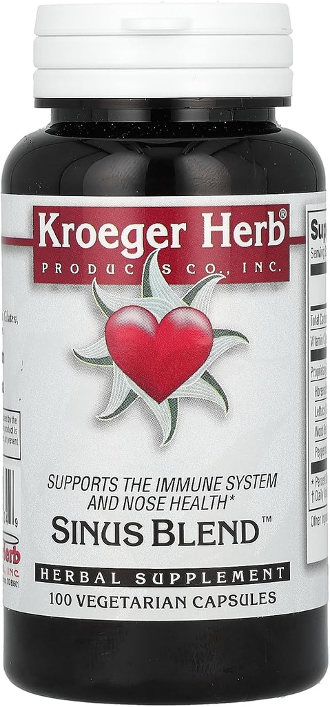 Kroeger Herb Co Sinus Mešanica, 100 vegetarijanskih kapsul