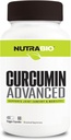 NutraBio Curcumin Advanced Digestion & Skupni podporni kompleks, 60 Zelenjavne kapsule