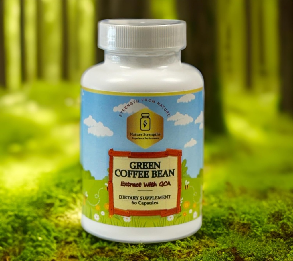 Premium Green Coffee Bean Extract s 50 % GCA - 800mg na servis, naravna antioksidant podpora - 60 Veggie kapsule - Made in FDA Registrirani objekt, ZDA