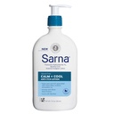 Sarna Calm + Cool Anti-Itch lotion, Soothe in Relieve Bolečine in Srbečica iz žuželk Bites, Sunburn, & Strupena bršljan, Vsebuje 1% pramoksin hidroklorid, 0,5% Mentol, Vegan, Steroid-free, 12 oz