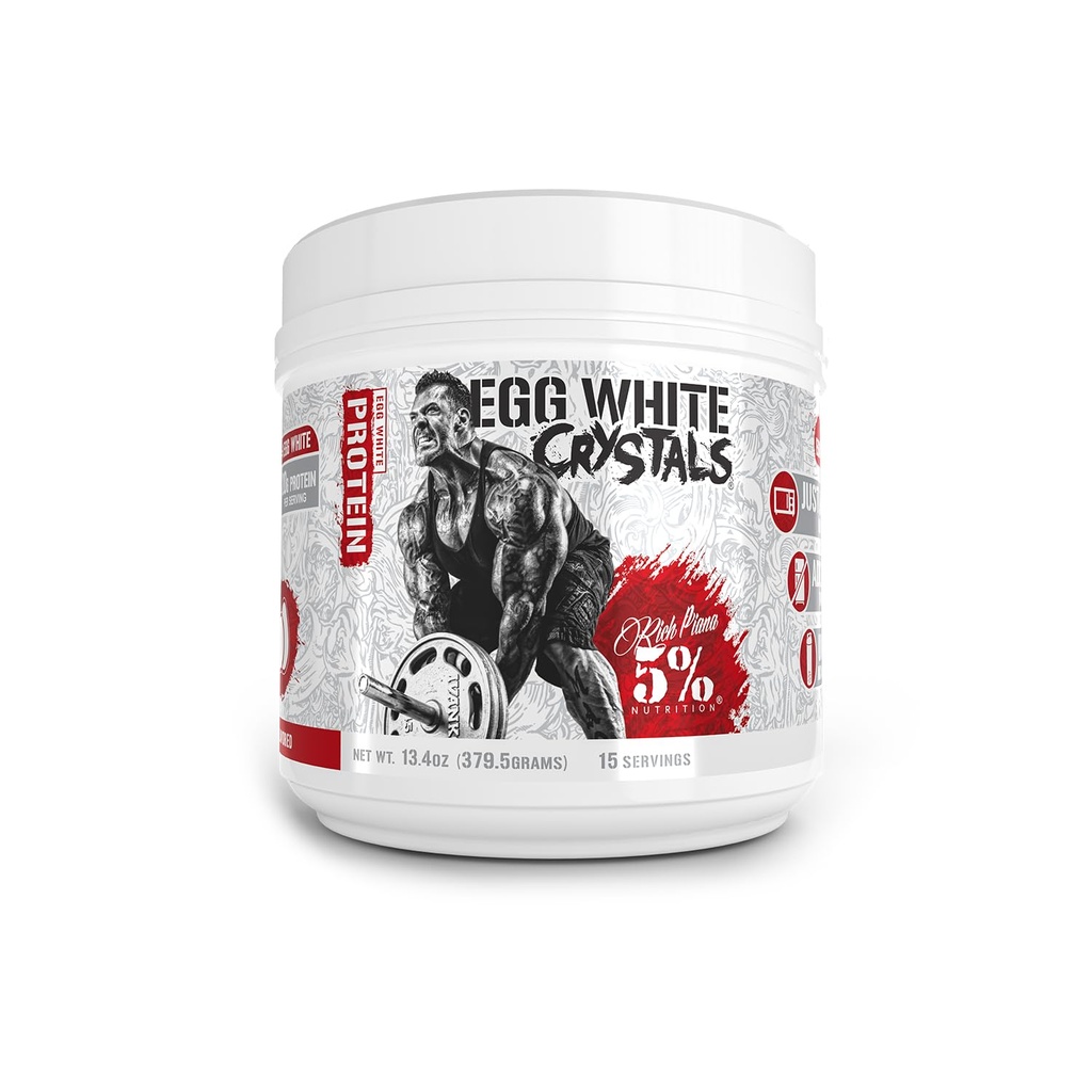 Rich Piana 5% Nutrition Jajčni beli kristali 