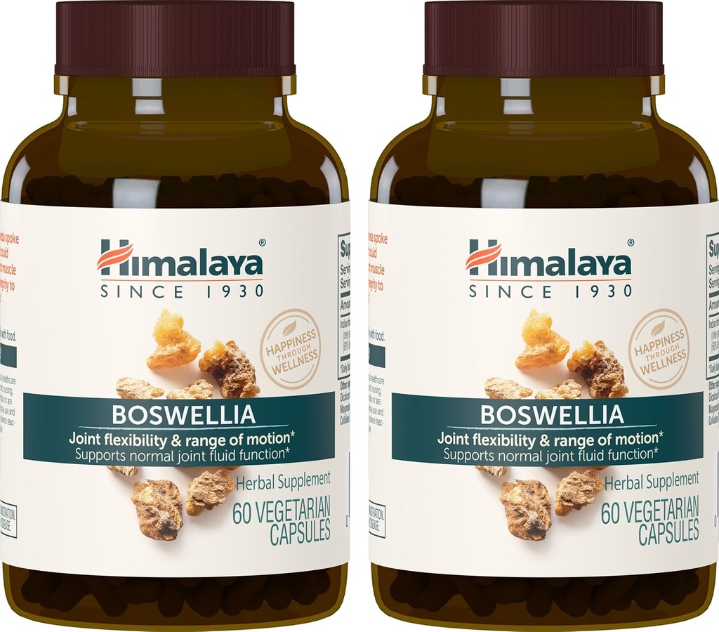 Himalaja Boswellia, skupna podpora mobilnosti in prilagodljivosti, spodbuja konzerviranje tkiva, 250 mg, 60 kapsul, 1 mesec dobave, 2 pakiranji