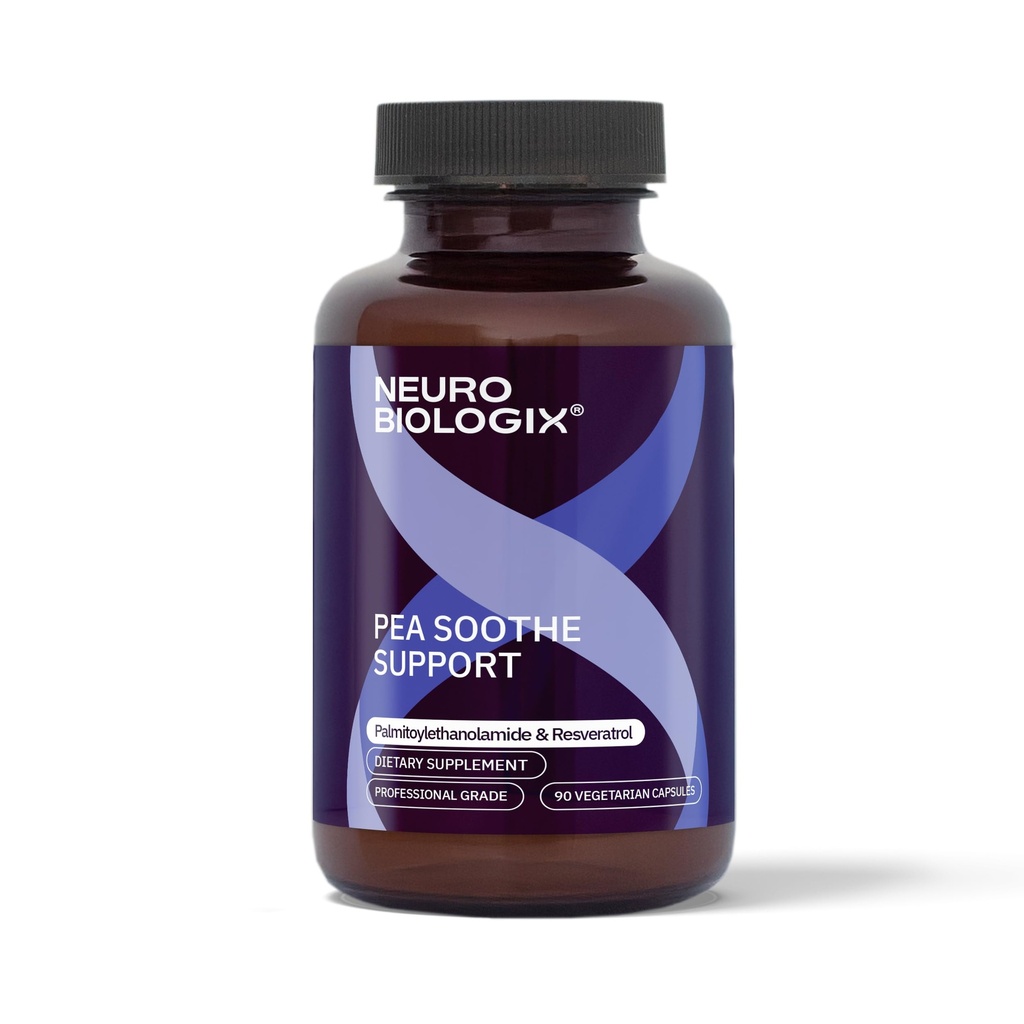 PEA Soothe Support Natural Relief Formula - PEA Supplement Featuring PEA & Resveratrol za podporo živčne funkcije in zmanjšanje občutljivosti - spodbuja okrevanje, mentalno jasnost, energijo in vsakodnevno ravnotežje
