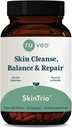ruved SkinTrio - Neem Supplement with Organic Neem Extract & Amla, Skin & Microbiome Support - 60 Vegetarijanske kapsule (1 števec)