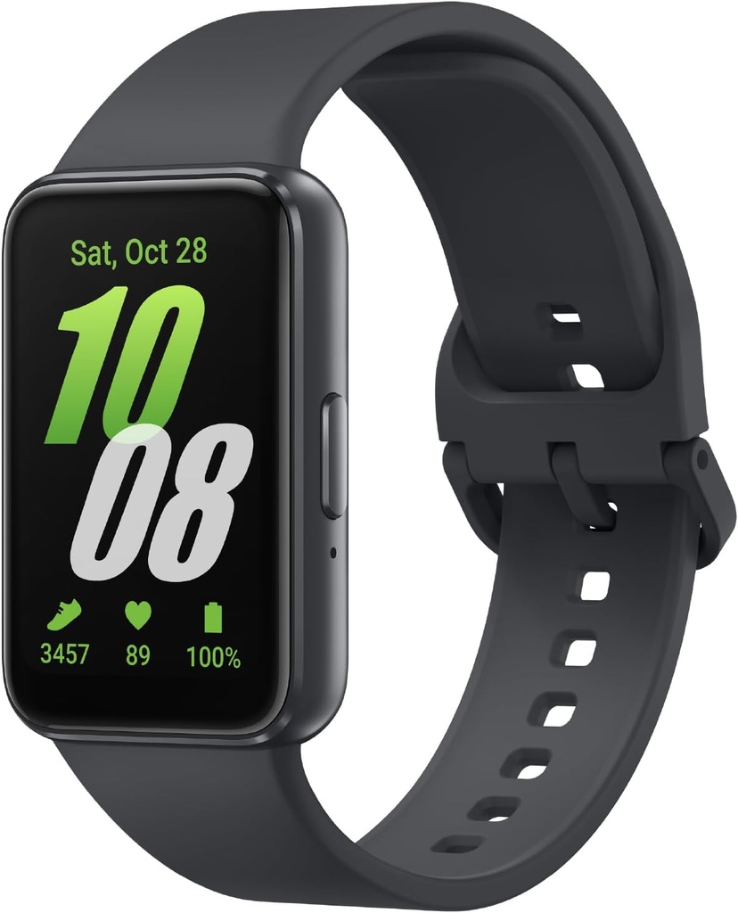SAMSUNG Galaxy Fit3, Health/Activity Fitness Tracker, Smartwatch za Android, 13 Day Battery, Sleep/Snore tracking, Heart Rate, 2025, Dark Gray [ZDA različica, Exclusive, 2Yr Garancija]