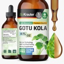 BIO KRAUTER Gotu Kola Tinkture - Centella Asiatica Extract - Alkohol in sladkor Prosti Gotu Kola Extract - Veganske kapljice 4 Fl.Oz.
