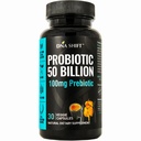 Probiotiki 50 milijard - 11 Sev živi probiotik Prebiotik za moške in ženske - Najboljši za podporo prebavnega in imunskega zdravja. z Lactobacillus Gasseri - Zajamčena pot do izteka