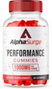 (1 pakiranje) AlfaSurge Gummies za moške, Alfa Surge Napredno Formula Gummies z 1000 MG Žvečljive, AlfaSurge naravne sestavine Gummies (60 Gummies)