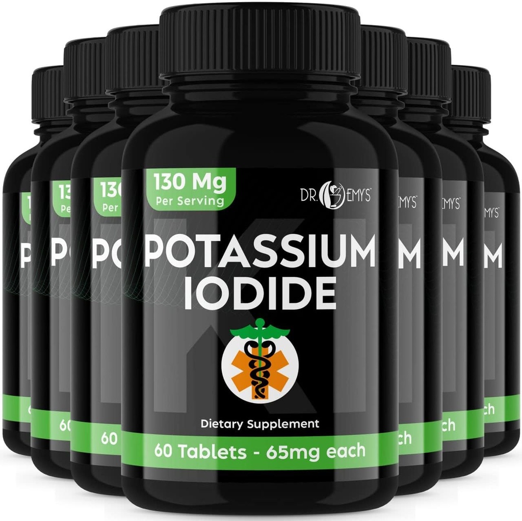 Tablete kalijeve jodide - 7- Pack 130 mg obroki skupaj 420Tablete - Dr Emys tablete kalijeve jodide