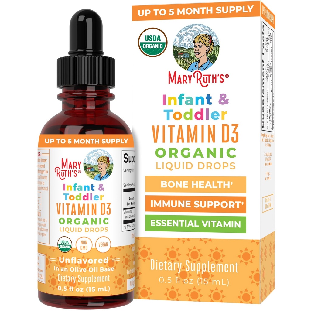 MaryRuth Organics USDA Organic Vitamin D Kapljice 