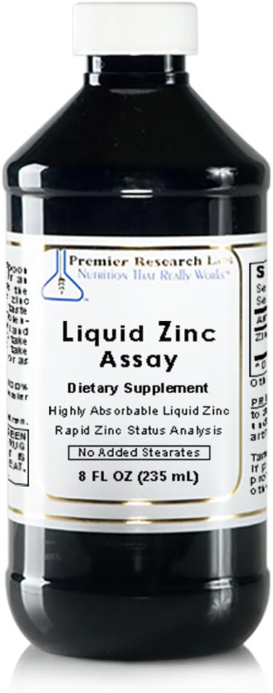Tekoči Cinkov test, 8 fl oz (47 Serving) zelo absorbiranega tekočega cinka. Odlično za uporabo v hitri analizi stanja cinka