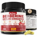 2 Pack 1500mg Liposomal Berberine HCL s Ceylon Cinnamon Bitter Melon, Organic Berberine Complex dopolnila z Banana List, Podpira Imuno & Prebava - Vegan 240 kapsule