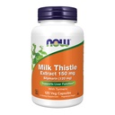 NOW Foods Supplements, Silymarin Milk Thistle Extract 150 mg s kurkuma, podpira delovanje jeter*, 120 Veg kapsule