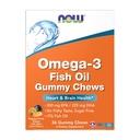 Zdaj dopolnila, Omega-3 ribje olje žvečilni gumi, pasijonski sadni okus, 36 Gummy Chews