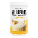 NaturePlus SPIRU-TEIN Shake - Banana Flavor - 2,4 lbs, Spirulina Protein Powder - Na rastlinski osnovi Meal zamenjava, Vitamini in minerali za energijo - vegetarijanski, Gluten-free - 32 Servisi