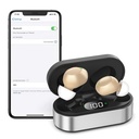 Polnilni slušni pripomočki za starejše - 16 Kanali Bluetooth slušni pripomočki - Nevidni digitalni slušni ojačevalniki naprave za uho z zmanjšanjem hrupa, omogočeni klici na iOS Android glasbo