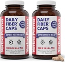 Yerba Prima Daily Fiber Caps Formula 400 Kapsule (paket po 2) - Obe topni/netopni Fiber s Psyllium Seme Husks, Acacia Gum, Apple Fiber dodatek