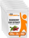 BulkSupplements.com Bearberry Leaf Extract Powder - Uva Ursi Extract, Bearberry dodatek, Bearberry Leaf Powder - Vegan & Gluten Free, 750mg na Serving, 5kg (11 lbs) (Pack of 5)