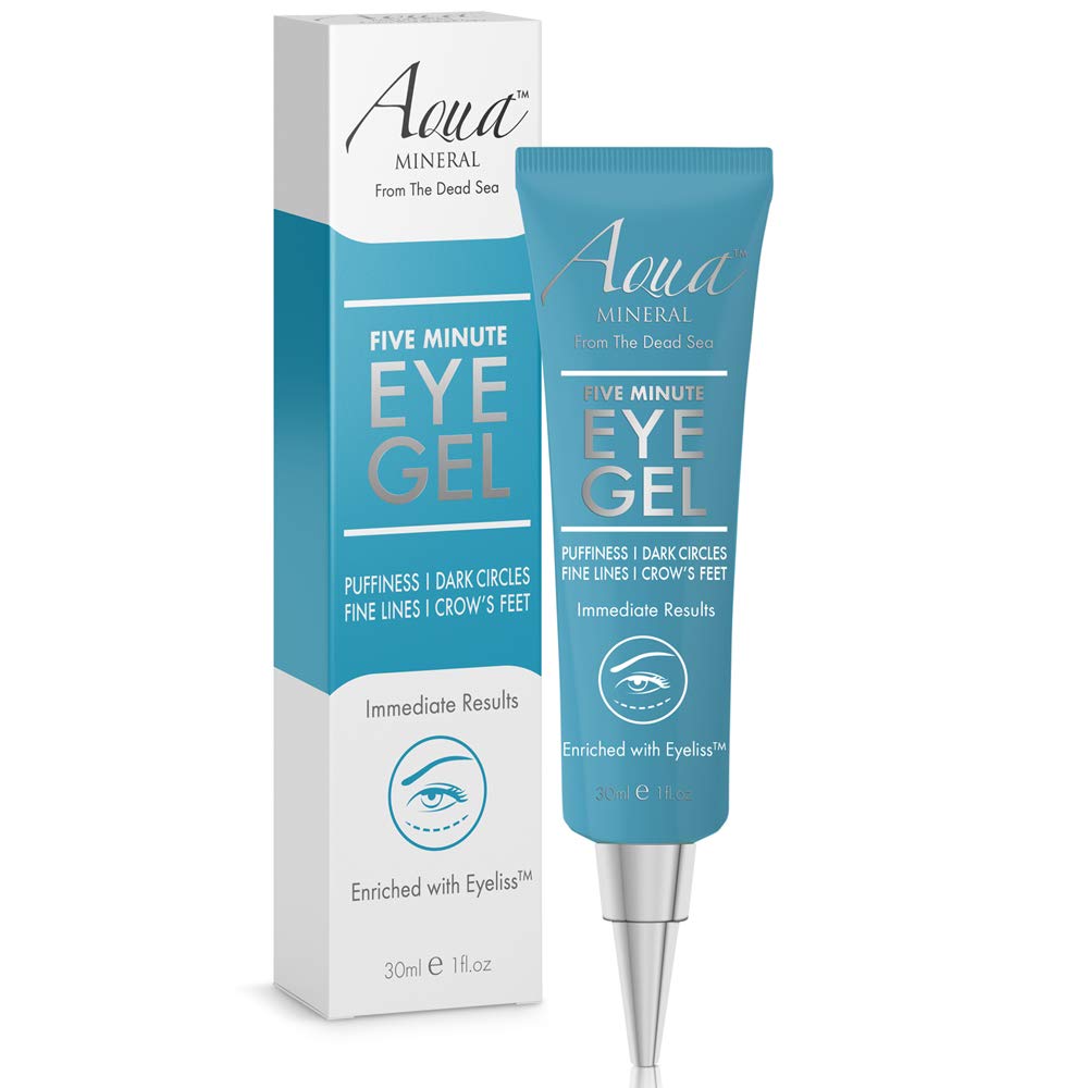Puffy Eye GEL Takojšnji rezultati – Seveda hitro zmanjšanje oči gel, Eliminirati gube, Puffiness in vrečke – Hydrating Eye Gel w/Green Tea Extract by Aqua Mineral – 1 oz