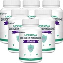 Orgabay liposomal Quercetin Phytosome 1600 mg,bromelain 200mg,Zinc 30mg,Vitamin C Kurkuma 40 mg, Največja absorpcija,Quercetin Complex, 360 Mehkužci