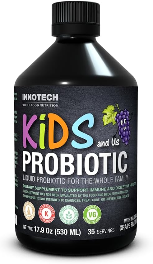 INNOTECH Nutrition: Otroci in nas Tekoči probiotik, grozdna aroma - 530 ml