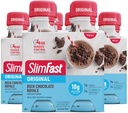 SlimFast Meal zamenjava Shake, Original Rich Chocolate Royale, 10g pripravljen za pitje beljakovin za hujšanje, 11 Fl. Oz steklenica, 4 Število (Pack of 3) (Packaging May Vary)