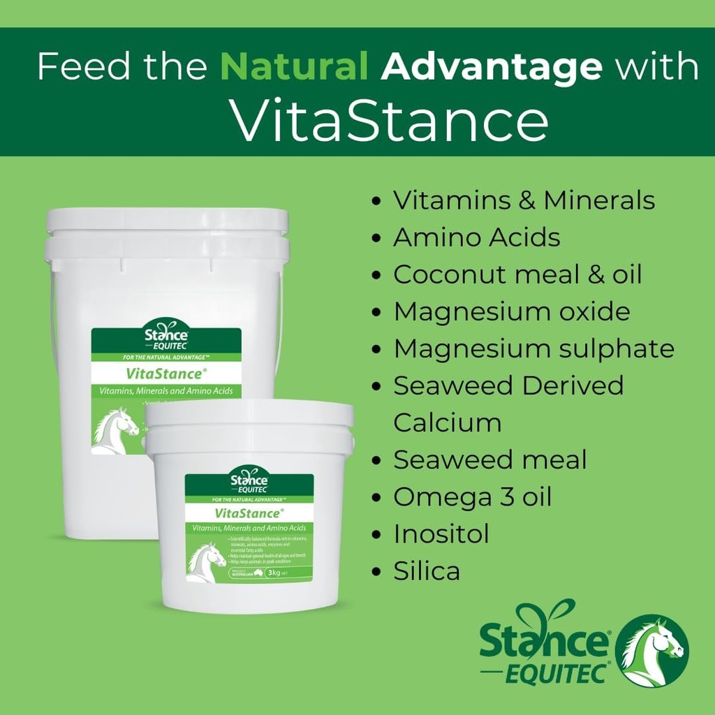 Stance Equitec VitaStance Vitamin, Mineralna in aminokislina dodatek za konje, 28,5 lb