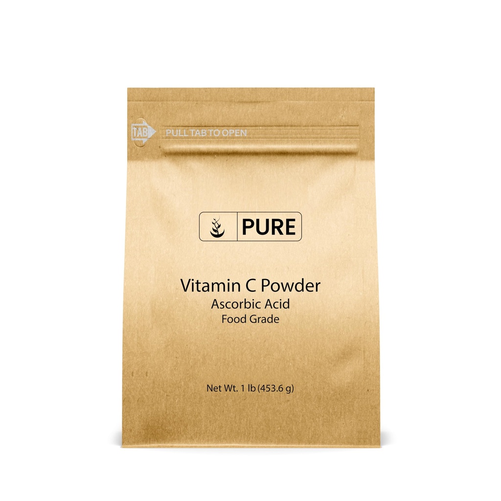 PURE POREKLA SESTAVINE Vitamin C Prašek (1 lb) Askorbinska kislina, ne GSO, prehranska dopolnila