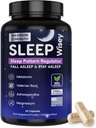 Wisey Natural Sleep Aid - spodbuja zdravo spanje in sprostitev - Zeliščni spanje dodatek za odrasle z Valerian, Melatonin, Magnezij, Ashwagandha - ne-Habit Oblikovanje - 60 kapsul