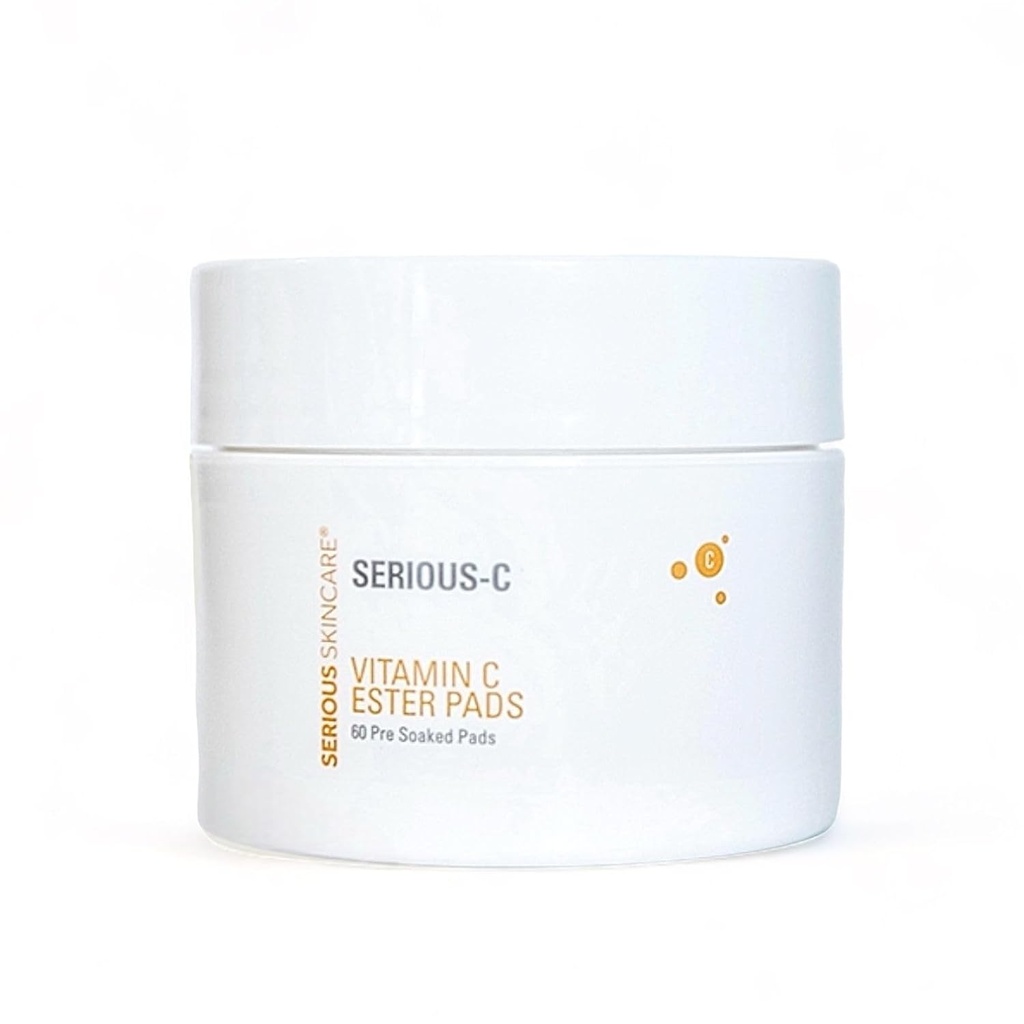 Resna nega kože - Vitamin C Ester Pads - Hyaluronska kislina - Anti-Aging Facial Zdravljenje za bolj gladka Radiant kože - Sadje in izvlečki sladkornega trsa - Pred-namočen obraz disk - 60 Število (1 pakiranje)