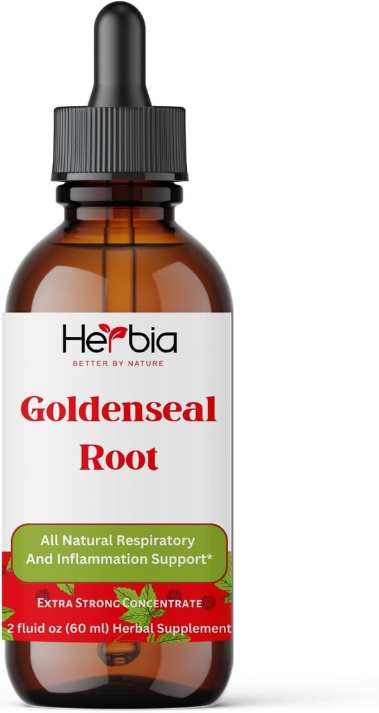 Organski Goldenseal koren ekstrakt-Boost imuniteta, antioksidanti, ekstrakt tekočega alkohola, 60 Servinges 2 Fluid oz (60 ml)