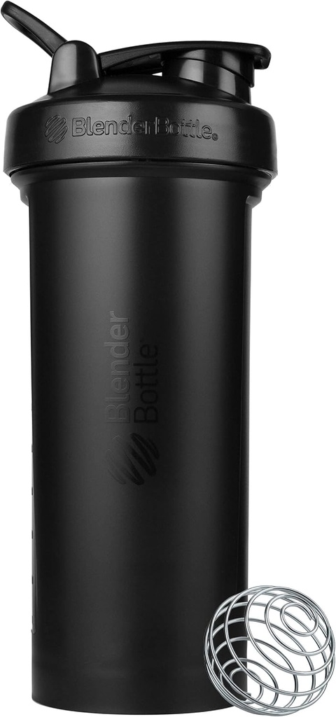 BlenderBottle Classic V2 Shaker steklenica kot nalašč za beljakovinske Shake in Pred vadbo, 45-Ounce, črna