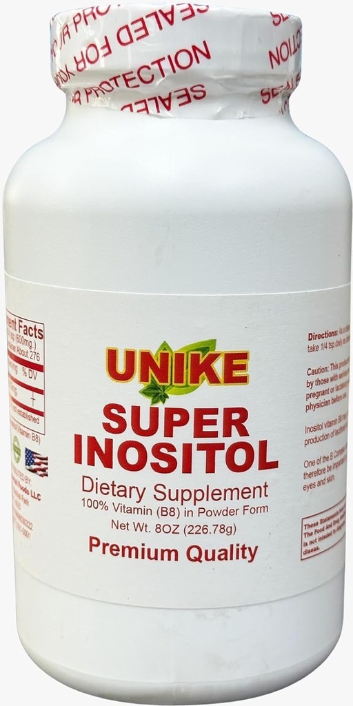 Super Inositol Dietary Supplement| Inositol (Vitamin B8) Powder for Hormonal Balance, Fertility and Ovarian Support| Gluten Free, Vegan 8 Oz (Pack of 1)