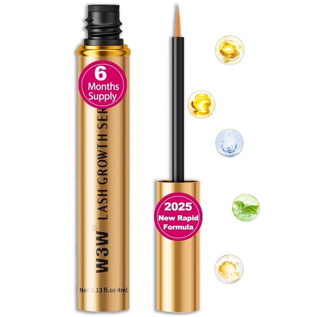 Lash serum, 2025 Nadgrajena, hitro rast trepalnic za močnejše, bolj zdrave las,Eyebrov rastni serum, naravne sestavine (zvišana lasni Surem)