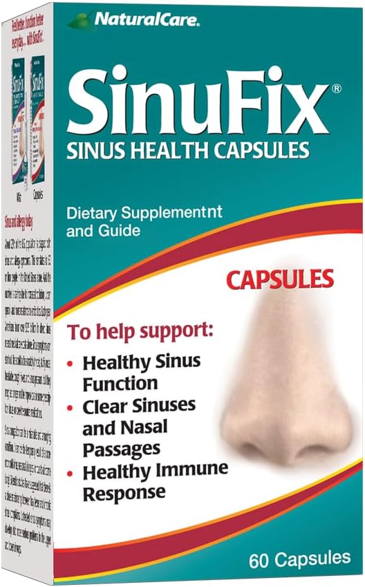 Naravni Care SinuFix kapsule, spodbuja zdravo Sinus funkcijo, 60 število