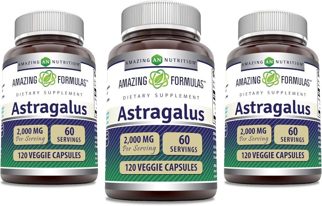 Osupljive formule Astragalus 2000 mg na serviranje kapsule dodatek 