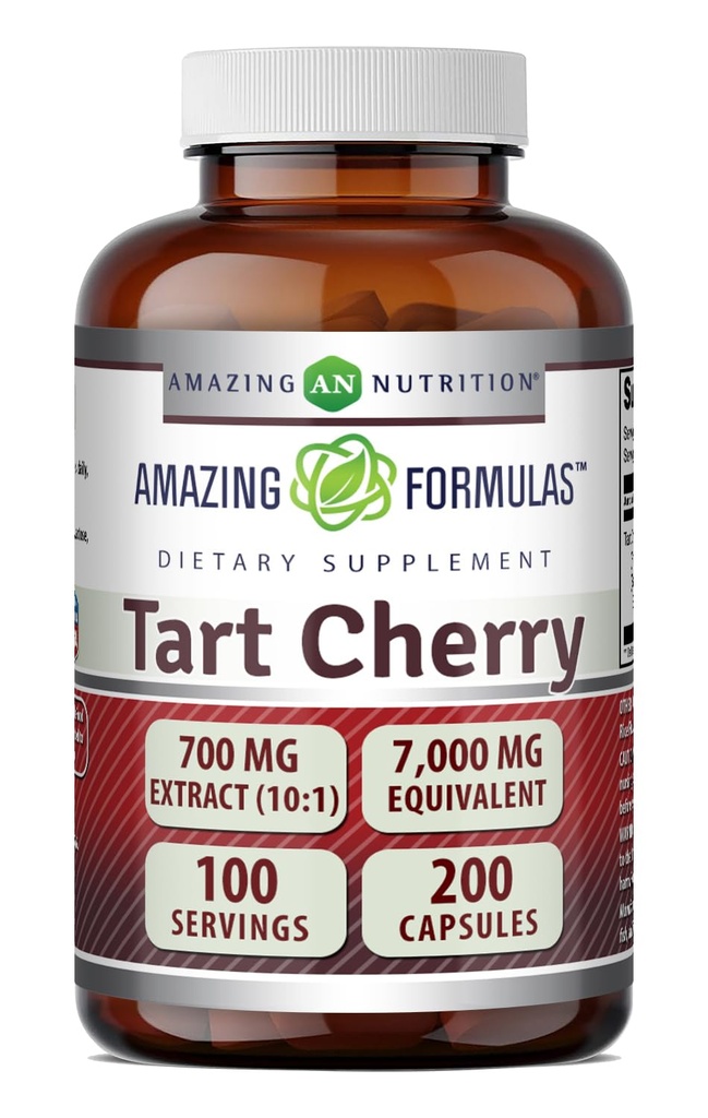 Amazing Formulas Tart Cherry Extract 700 Mg Extract (10:1) na servisne kapsule dodatek 