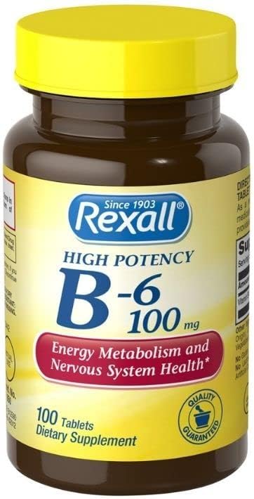 Rexall Vitamin B6 100 mg Tablete, 100 ā