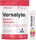 PEScience Versalyte Elektrolitski hidracijski paketi, brez sladkorja Elektrolitni prah z magnezijem, tavrin, antioksidanti, Trace Minerals - Črna Cherry, 30 Serving