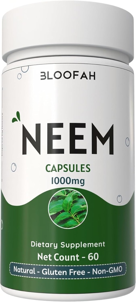 Neem Leaf Kapsule 1000 mg prašek 