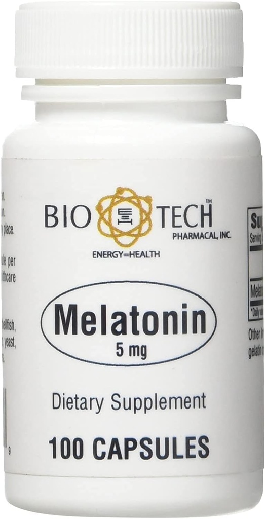 Bio-Tech Pharmacal melatonin (5 mg, 100 kapsul)