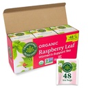 Tradicionalna zdravila Tea, Organic Raspberry List, Laises Menstrual Cramps, Podpira zdravo nosečnost, 48 Tea Bags (3 pakiranje)