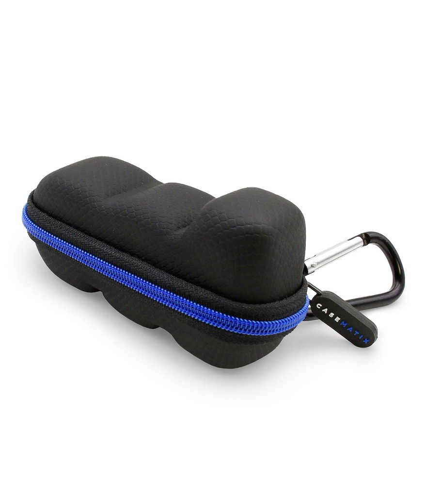 CASEMATIX Asthma Inhaler Travel Primer z Lanyard in Clip-on Keychain Karabiner, Vključuje Inhaler Imetnik primera samo, črna