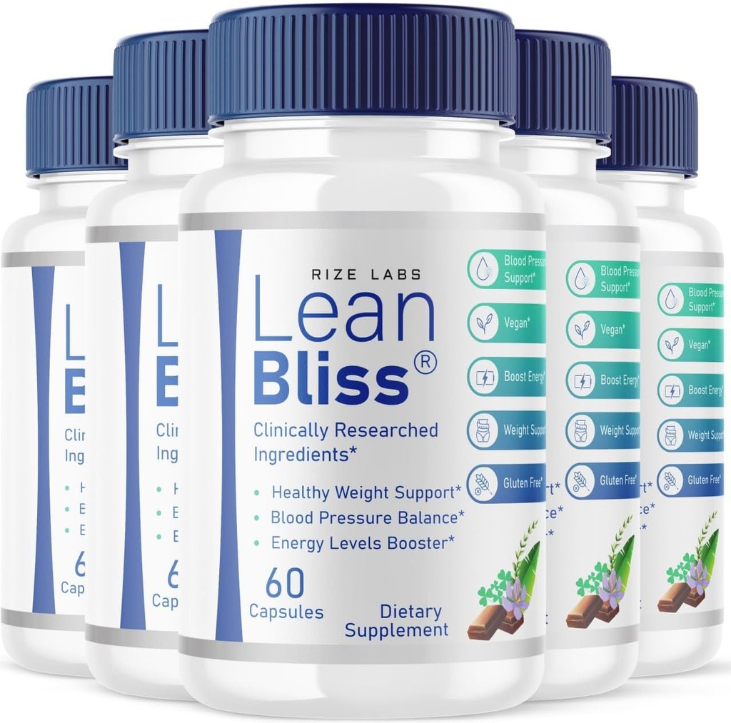 (5 pakiranj) Lean Bliss Hujšanje tablete, Lean Bliss Fat Burning Formula, LeanBliss Napredno Presnova Kapsule za upravljanje naravne teže in podporo krvi, LeanBliss Prehranska dopolnila (300 kapsul)