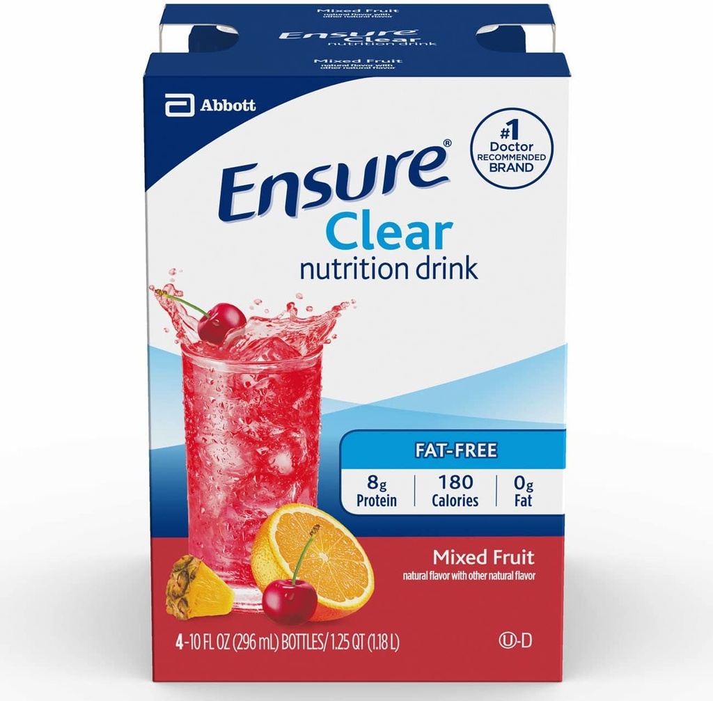 Zagotovite jasno steklenico hranilne pijače mešano sadje, 10 Fl Oz (Pack of 4)