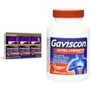 GoodSense Omeprazol Tablete 20 mg Število 14 (3 pakiranja) in Gaviscon Dodatna moč Češnjeve žvečljive tablete Zgaga 100 Relief 100